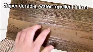 A Really Easy Way to Stain & Seal Pallet Wood