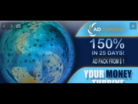 ADTURBINE СТАРТОВАЛ! Рекламная Платформа  Пополнение, Покупка Пакета