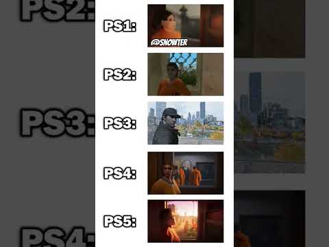 gta 6 ps1 vs ps2 vs ps3 vs ps4 vs ps5 #gta6 #gtavi