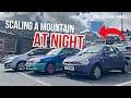 SCALING A MOUNTAIN IN SCRAP CARS (AT NIGHT)