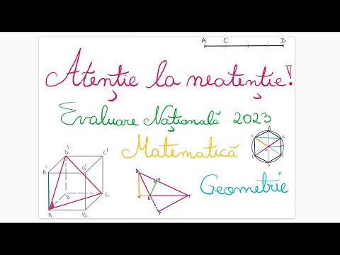 Atentie la Neatentie - Evaluare Nationala 2023 - Geometrie
