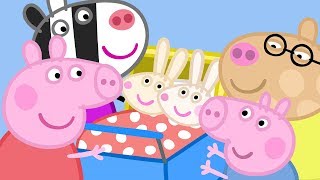 Peppa Pig English Episodes - Meet the Rabbit and Zebra Families! Peppa Pig Official