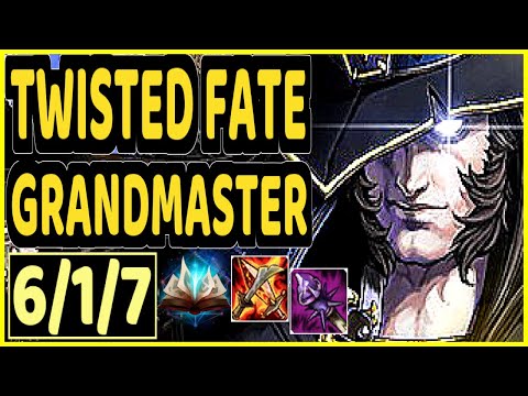 GREVTHAR (TWISTED FATE) - 6/1/7 KDA MID GAMEPLAY - BR Ranked GRANDMASTER