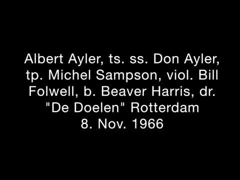 Albert Ayler Quintet, "De Doelen" Rotterdam, 8. Nov.1966