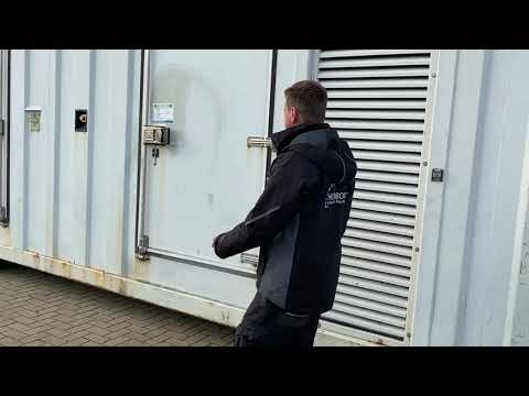 MTU 12V 4000 Leroy Somer SDMO 1550 kVA Supersilent generatorset in 45 ft container stocknr 3626