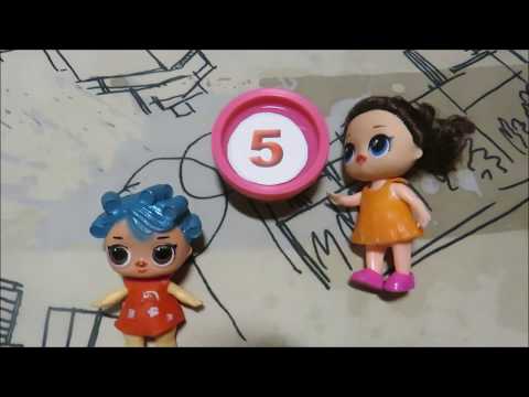 Учим состав числа 5 с куклами ЛОЛ