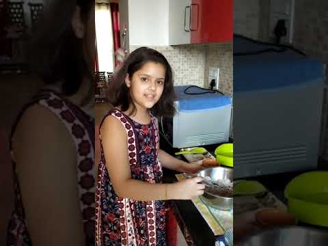 Archi is baking cake