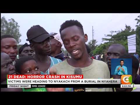 21 people killed at coptic along the Kisumu Kakamega highway