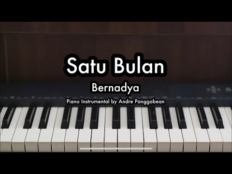 Satu Bulan - Bernadya | Piano Karaoke by Andre Panggabean