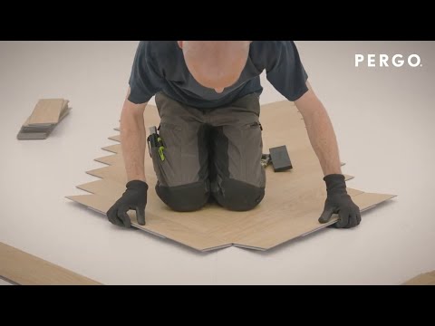 How to install a vinyl herringbone floor from Pergo