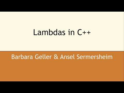 Lambdas in C++