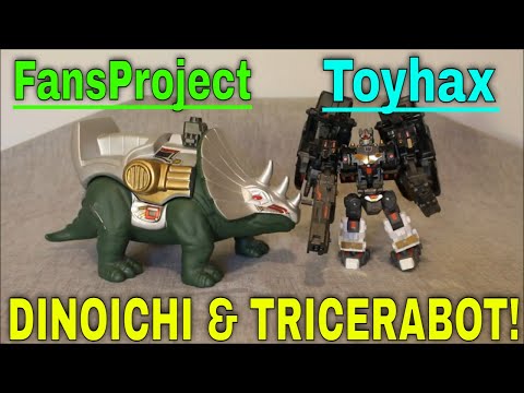 FansProject Dinoichi (3P Kakuryu/Slog) and Tricerabot with Toyhax - GotBot True Review NUMBER 883