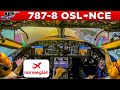 Norwegian Boeing 787 8 Cockpit Oslo To Nice