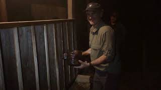 Petits travaux à Los Yaltes. Obras en Los Yaltes. Working in the reserve.