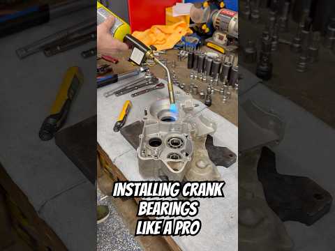 Installing Crank Bearings Like a Pro #howto #install #crankcase #bearings #heat #cold #science