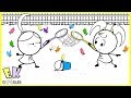 Emma Kate Catching Butterflies EK Doodles Funny Cartoon Animation