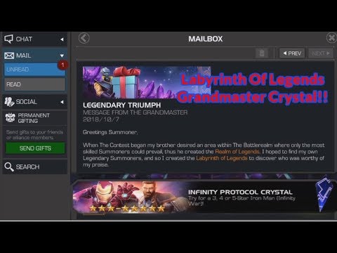 Labyrinth Of Legends Grandmaster Crystal! | Marvel Contest Of Champions