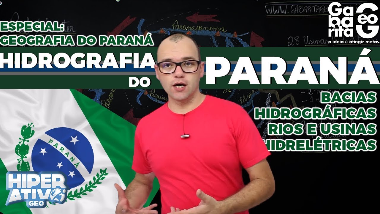 Geografia do Paraná - HIDROGRAFIA do Paraná | Revisão UEL UEM UEPG UFPR | APROVA PIÁ