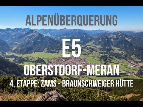 Alpenüberquerung Transalp E5 | 4. Etappe | Zams - Braunschweiger Hütte | GPS-Track