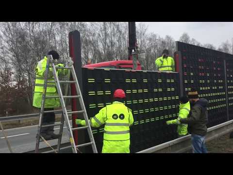 Protihlukový panel noise barrier protihluková stěna