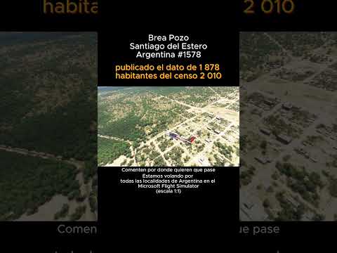 Brea Pozo, Santiago del Estero desde el Microsoft Flight Simulator #breapozo #santiagodelestero