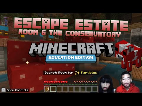 How to Code *ESCAPE ESTATE: YELLOW PATHWAY ROOM 6 CONSERVATORY* in MINECRAFT EDUCATION Hour of Code
