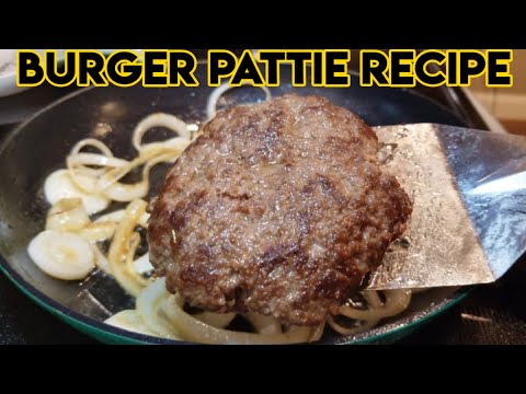 Homemade juicy burger patties recipe | How to make the perfect hamburger patty | Hamburger pattie