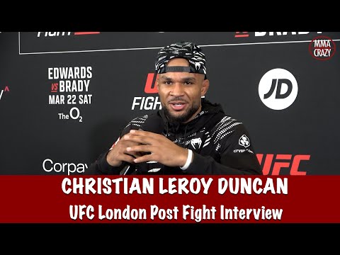 Christian Leroy Duncan aims for ranking after Andrey Pulyaev win at UFC London