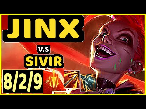 JINX vs SIVIR - 8/2/9 KDA BOTTOM ADC GAMEPLAY - BR Ranked GRANDMASTER