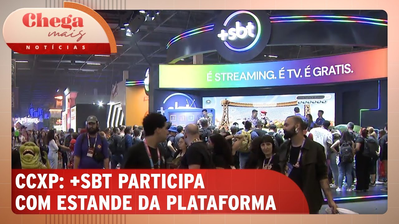 +SBT participa da CCXP; 300 mil pessoas devem passar pela feira | Chega Mais Notícias (06/12/24)
