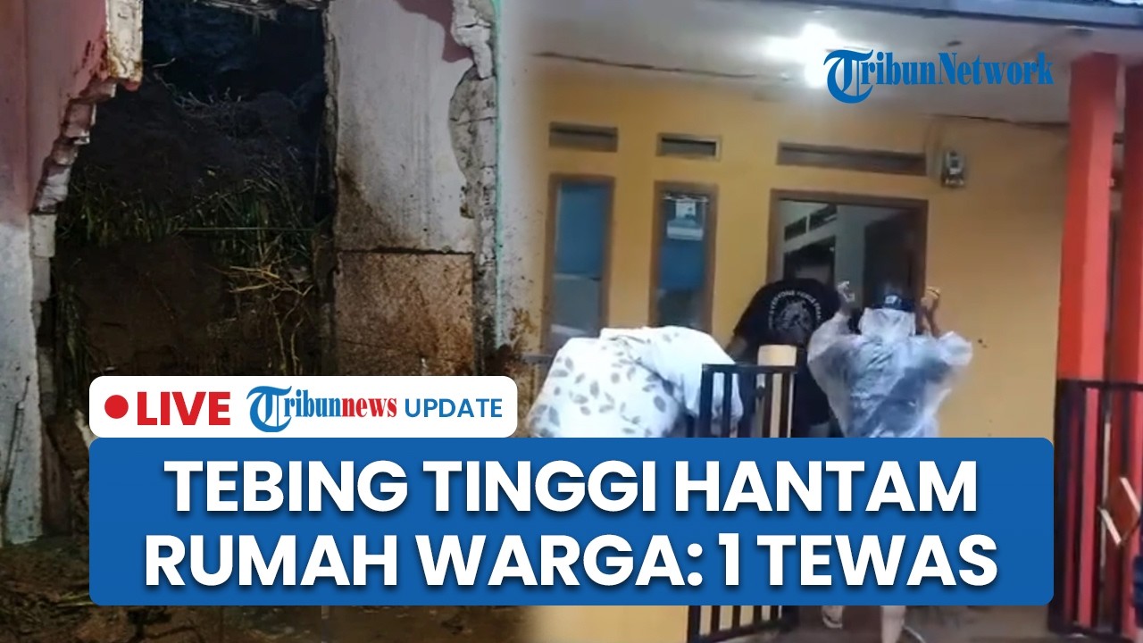 LIVE: Detik-detik Tebing Tinggi Ambrol Hantam Rumah Warga Sukabumi: 1 Orang Tewas & Bangunan Hancur