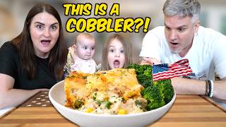Brits Try American Chicken Cobbler… This Shouldn’t Work!