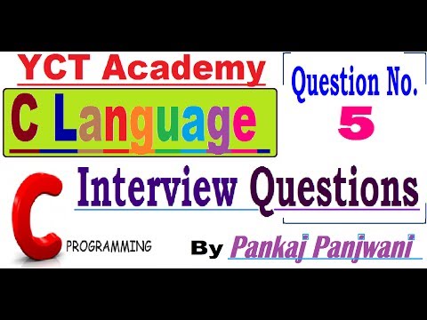 C Programming Interview Questions Predict The Output By Pankaj Panjwani 5