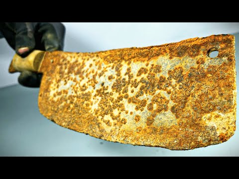 Rusty Antique Cleaver - Restoration