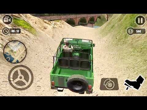 Offroad Jeep SUV Mountain Hill Water Driving Game || Jeep Game || Green Jeep 3D Game to play