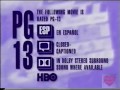 HBO PG 13 Warning 1995