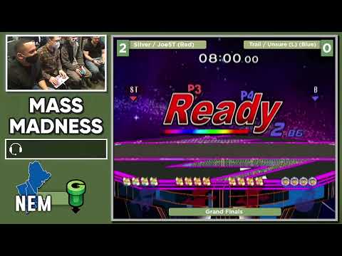 Mass Madness 38 SSBM - Silver/JoeST (Red) vs. Unsure/Trail [L] (Blue) - Melee Doubles GF