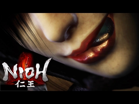 Nioh - Deep in the Shadows and Hino-Enma Boss Fight Walkthrough with Commentary PS4 Pro