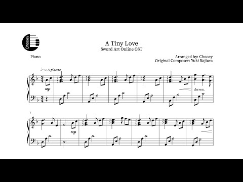 "A Tiny Love" - Sword Art Online OST (Piano Sheet Music)