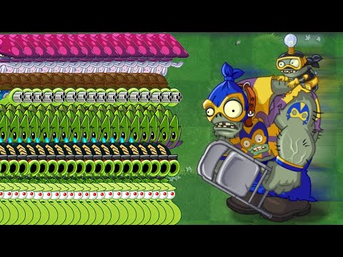 PvZ 2 100 Plants - Every Plants Max Level Vs Team Hero Smash Zombies - Who will win?