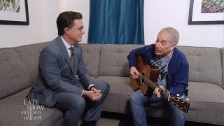 Paul Simon And Stephen Colbert Are &#39;Feelin&#39; Groovy&#39;