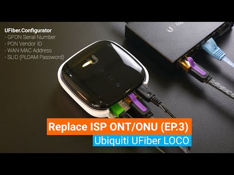 Replace ISP ONT/ONU - Ubiquiti UFiber LOCO - Overview & Configuration