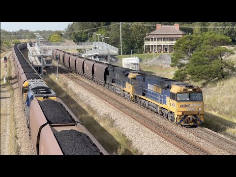 Australian Coal Trains And Other Rail Movements During Steamfest In The Hunter Region