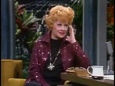 Lucille Ball with Desi Jr  on Carson 3/22/74