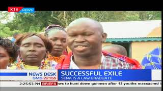 A girl returns home with a law degree after 9 years of exile