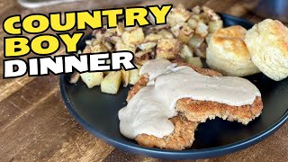 Country Fried Deer Dinner - Griddle Southern Cooking at its FINEST!