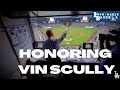 Honoring Vin Scully Official Tribute From Los Angeles Dodgers At Dodger Stadium Today Dodgers
