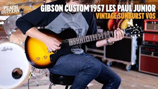 Video thumbnail for No Talking...Just Tones | Gibson Custom 1957 Les Paul Junior VOS Vintage Sunburst by Peach Guitars