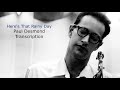 Here's That Rainy Day-Paul Desmond's  (Eb) Transcription. Transcribed by Carles Margarit.