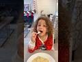 Sierra teaches Rhia healthy habits- wash your hands before eating and eat healthy food #shorts